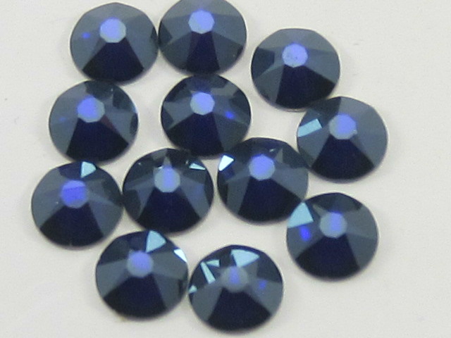 72 pcs. 20ss COBALT GOLDEN SHADOW FLATBACK European Rhinestones